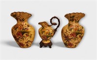 Decorative Vases with Matching Pitcher