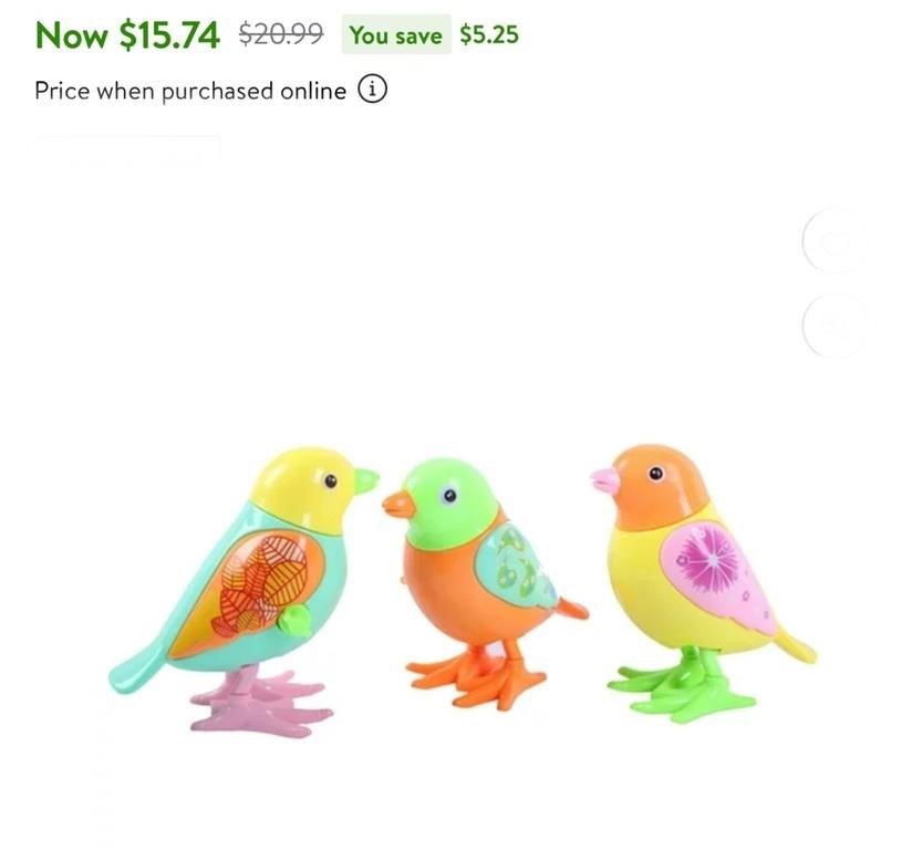 3pcs Adorable Kids Birds Plaything Funny Wind-Up