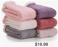 Fuzzy Socks for Women Slipper Fluffy Cozy Cabin