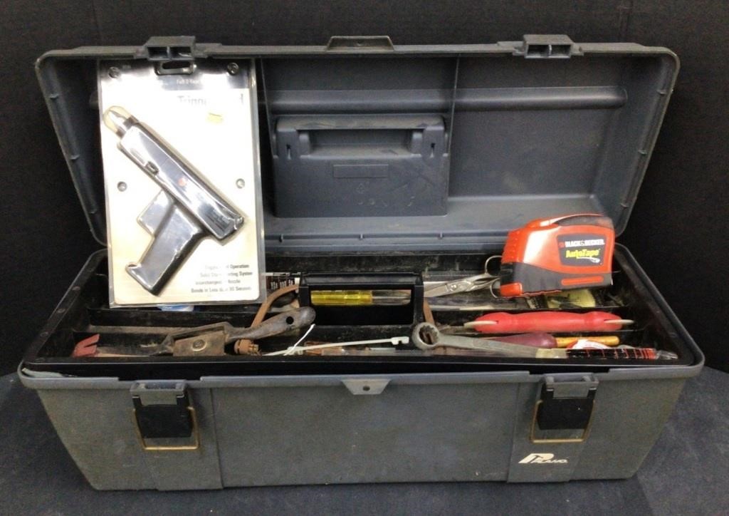 (AQ) Tool Box With Tools And Auto Tape26"