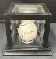 (AK) Official Signed Baseball With Black Case