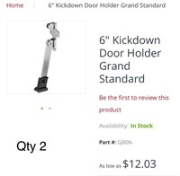 2 x 6" Kickdown Door Holder Grand Standard -