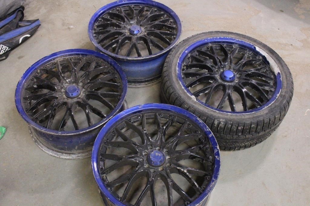 10 Spoked Rims Set Tire Size 225/40 R18
