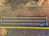 (3) 34 1/2 inch T Handle Stakes