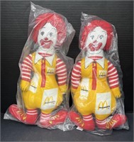 (D) 
Ronald McDonald Stuffed Dolls 14"