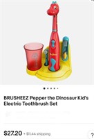 Pepper the Dinosaur Kid's Electric Toothbrush Set