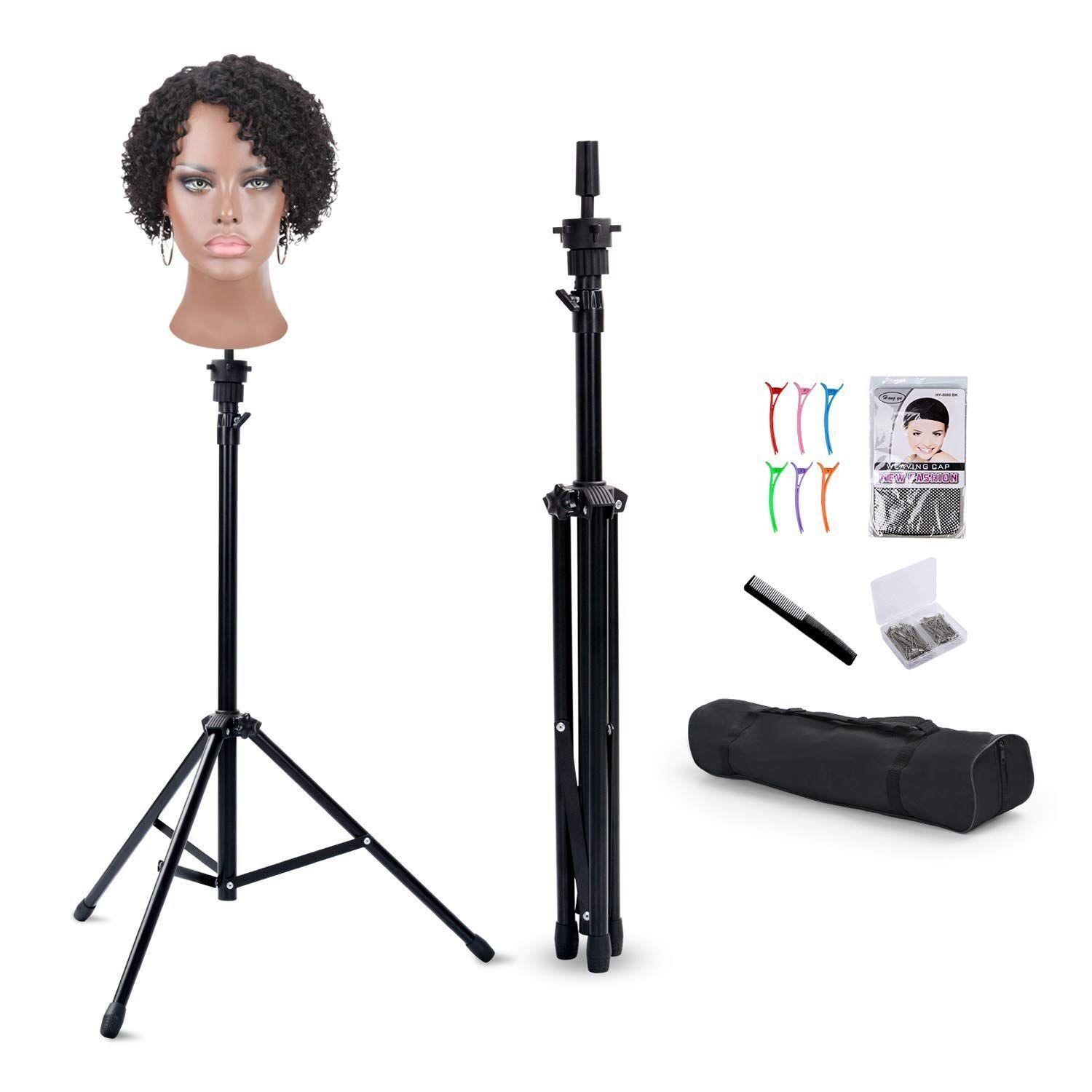 Wig Stand Tripod Mannequin Head Stand