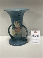 VTG Roseville Blue Cosmos Vase #947-6