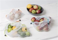 PRODUCE BAGS - SET OF 9 - 3 small, 3 med, 3 large