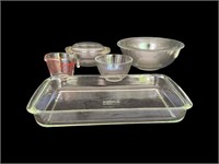 Pyrex Clear Cooking/Baking Mixed Lot