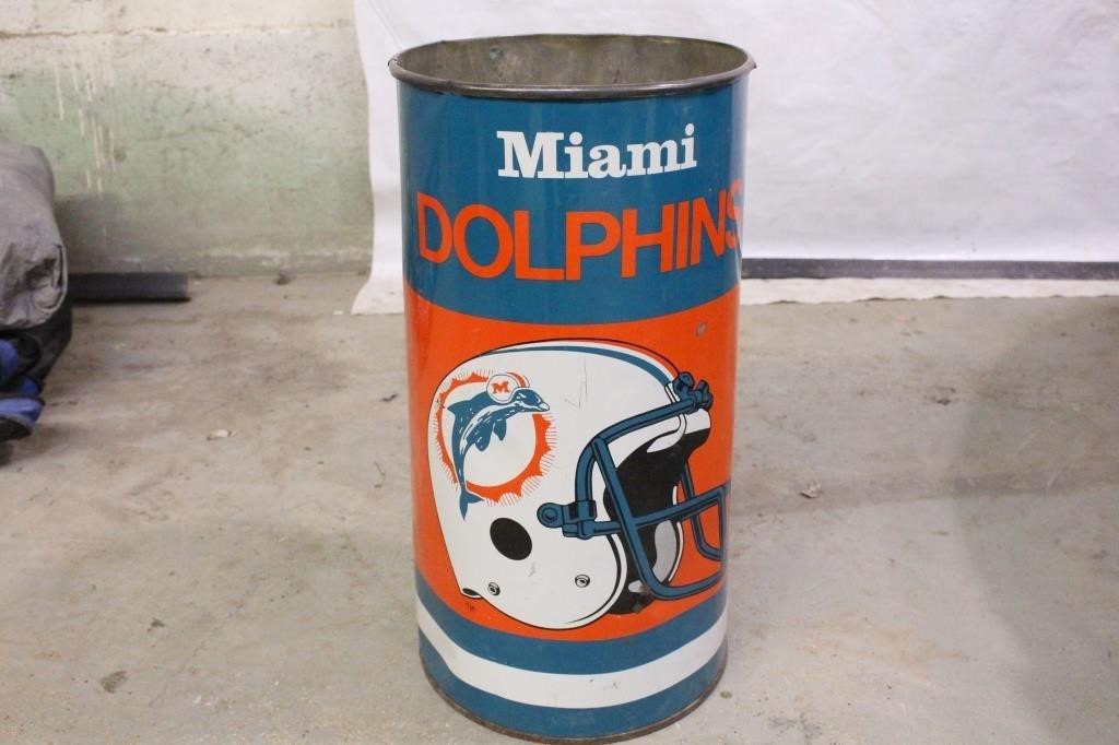 Miami Dolphins NFL Football Garbage Can