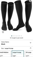2 Pairs Compression Socks for Men and Women(20-30