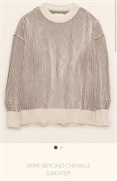 Size S aerie beyond chenille sweater- cream and