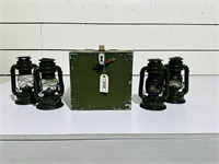 German Military Box w/Lanterns