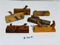 (6) Vintage Wood Planes