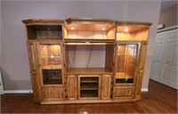 Expandable Entertainment Center on Casters