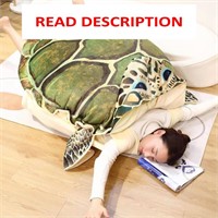 $39  Tortoise Plush Pillow Toy (39.3 in)