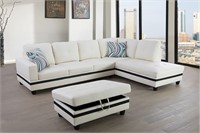 White Sectional Sofa RIGHT ARM CHAISE ONLY !!!