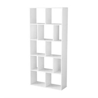 Mainstays 12-Cube Shelf Bookcase  White