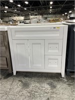 Ridge 36 In. Vanity Cabinet White ***BASE ONLY,