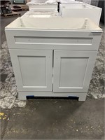 30 In. Grey Shaker Style Vanity Cabinet ***LARGE