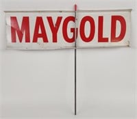 Vintage Maygold Seed Spinner Field Sign. The sign