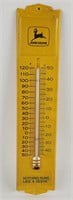 Vintage John Deere Metal Advertising Thermometer.