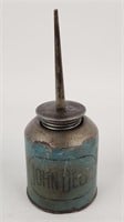 Vintage John Deere Blue Oiler / Oil Can. Measures