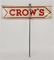 Vintage Crow's Seed Metal Advertising Spinner