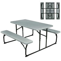 Costway Indoor & Outdoor Folding Picnic Table Benc