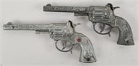 (2) Vintage Star Cap Gun Pistols. Each measures