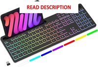 $36  Wireless Keyboard  7-Color Backlit  Full-Size
