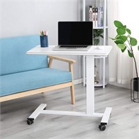 Laptop Desk Cart White (31D x 17W x 43H)
