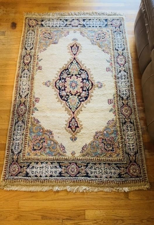Antique wool Persian carpet, made in Iran