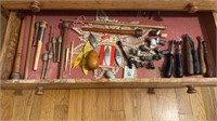 Collection of antique, sewing items, including a
