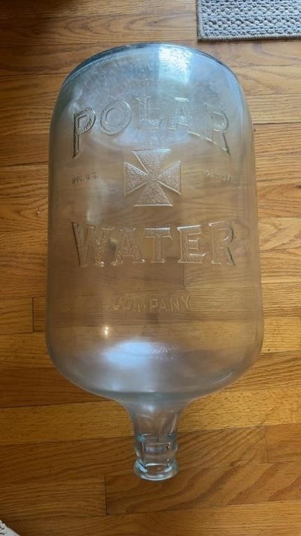 Antique polar water 5 gallon bottle jug
