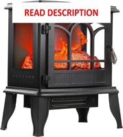 20 Electric Fireplace  1500w  3D Flame  400 SqFt