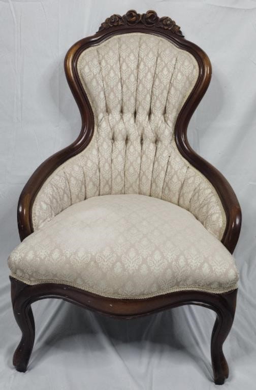 Antique Parlor Chair Victorian Style
