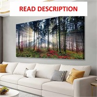 $100  Sunrise Tree Canvas Wall Art - 24x48 inches