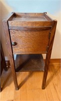 Antique Oak smoke stand, with one door in the