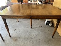 wood table with one leaf