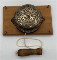 VTG Victorian Style Brass & Cast Iron Doorbell