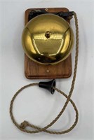 Vintage Brass Hand Pulled Fire Station Bell