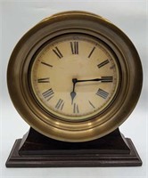 Ship’s Brass Replica Engine Room Mantle Clock,