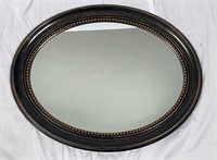 Brushed Bronze Plastic Frame Oval Mirror