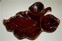 Hull Pottery Large Leaf 14"x10.5" Tray