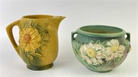 Roseville Pottery Bowl and Pitcher