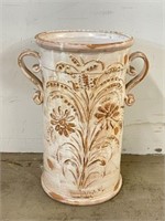 1.5 FT Italian Pottery Umbrella Holder/ Vase