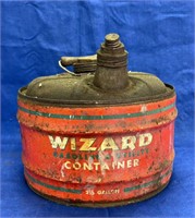 Antique Wizard Gasoline & Utility 2.5 Gal. Ad Can