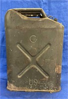 Antique Military Fuel Can Marked US